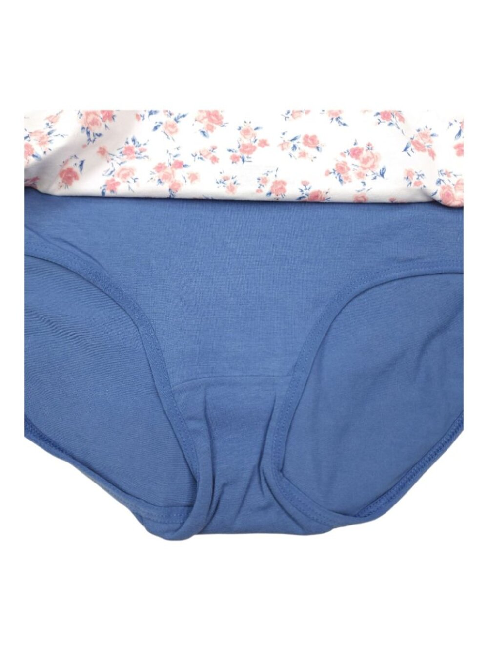 Laura Ashley Womens Tag-Free 5-Pack Cotton Spandex Panties L Floral Solid Prints - Picture 6 of 11
